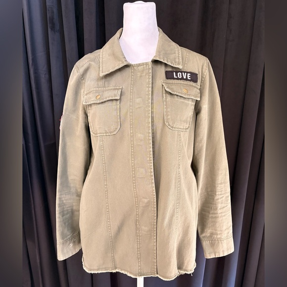 The Beatles “Peace & Love” Patch  Snap Shirt Jacket | Medium - Picture 4 of 14